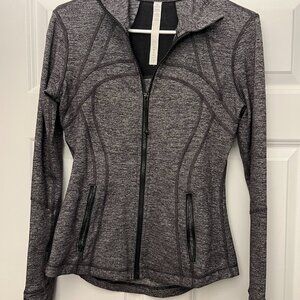 Lululemon Grey Full Zip Running Jacket